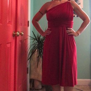 Nine West one shoulder formal dress